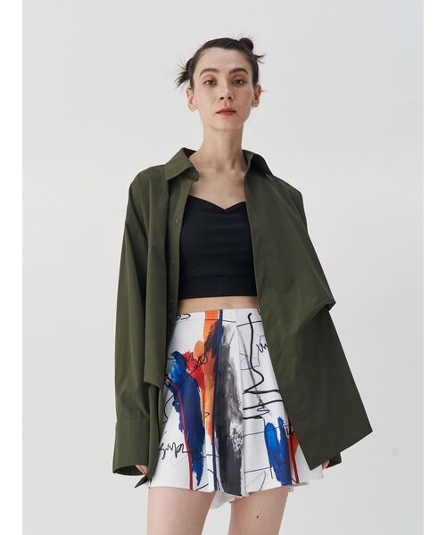 UN3D.（アンスリード）の「T LINE BRA TOP / ティーラインブラトップ（キャミソール・レディース・ブラウン/ブラック/カーキ・36/38）」の7枚目の写真