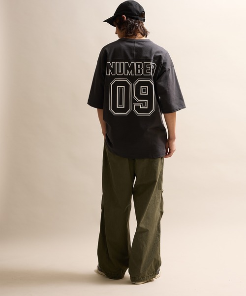 ナンバーナイン　ガンズ期　ルーズシルエット　ダメージ加工　フットボール　シャツ NUMBER (N)INE - 2006SS ナンバーナイン ガンズ期 スカル