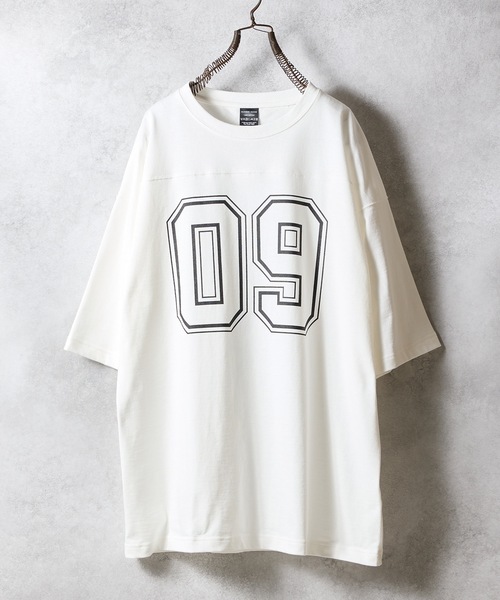 NUMBER (N)INE（ナンバーナイン）の「HEAVY COTTON NUMBERING FOOTBALL T-SHIRT / ヘビー コットン ナンバリング フットボール Tシャツ（Tシャツ/カットソー・メンズ・チャコール/ホワイト/ブラック/カーキ・2/3/4）」の19枚目の写真