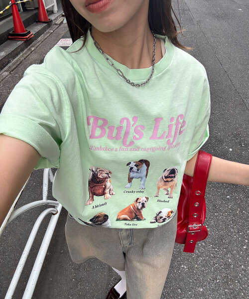 CIAOPANIC(チャオパニック)の「ピグメントコレクションTEE(Tシャツ/カットソー・レディース・アイボリー/チャコールグレー/オフホワイト/ピンク/ライム/ホワイト/グレー/ホワイト系その他・FREE)」の7枚目の写真
