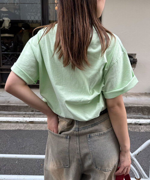 CIAOPANIC(チャオパニック)の「ピグメントコレクションTEE(Tシャツ/カットソー・レディース・アイボリー/チャコールグレー/オフホワイト/ピンク/ライム/ホワイト/グレー/ホワイト系その他・FREE)」の9枚目の写真