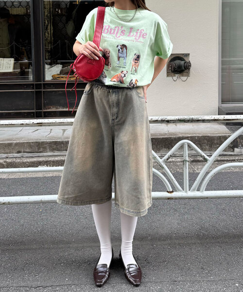 CIAOPANIC(チャオパニック)の「ピグメントコレクションTEE(Tシャツ/カットソー・レディース・アイボリー/チャコールグレー/オフホワイト/ピンク/ライム/ホワイト/グレー/ホワイト系その他・FREE)」の10枚目の写真