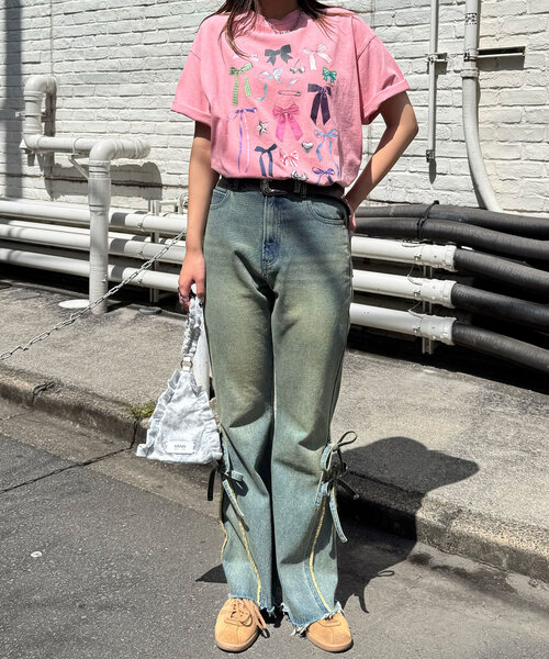 CIAOPANIC(チャオパニック)の「ピグメントコレクションTEE(Tシャツ/カットソー・レディース・アイボリー/チャコールグレー/オフホワイト/ピンク/ライム/ホワイト/グレー/ホワイト系その他・FREE)」の17枚目の写真