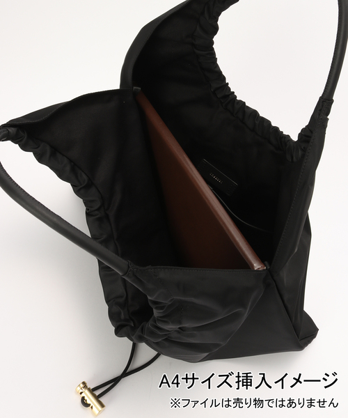 ORSETTO(オルセット)の「ORSETTO/ オルセット ARIA GATHER BAG(トートバッグ・レディース・ブラック/ベージュ・FREE)」の12枚目の写真