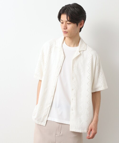 インド刺繍半袖シャツ 【親子リンク/洗濯機OK】（シャツ/ブラウス
