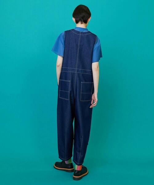 FRAPBOIS(フラボア)の「オールデニー オーバーオール(サロペット/オーバーオール・レディース・ブルー/ネイビー・1/2/0)」の19枚目の写真