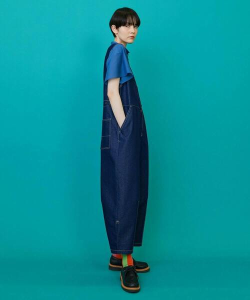 FRAPBOIS(フラボア)の「オールデニー オーバーオール(サロペット/オーバーオール・レディース・ブルー/ネイビー・1/2/0)」の20枚目の写真
