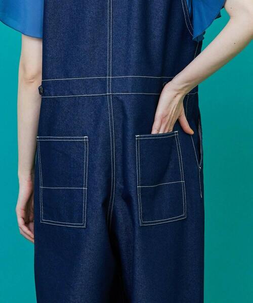 FRAPBOIS(フラボア)の「オールデニー オーバーオール(サロペット/オーバーオール・レディース・ブルー/ネイビー・1/2/0)」の3枚目の写真