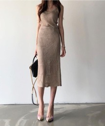 Forcement（フォースメント）の「パターン編みニットセットアップ（セットアップ）」