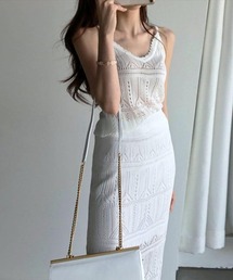 Forcement（フォースメント）の「パターン編みニットセットアップ（セットアップ）」