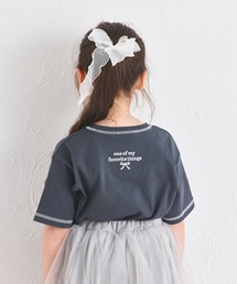 【UVカット】【吸水速乾】【接触冷感】サマーファンクション バック刺繍 配色ステッチ 半袖Tシャツ