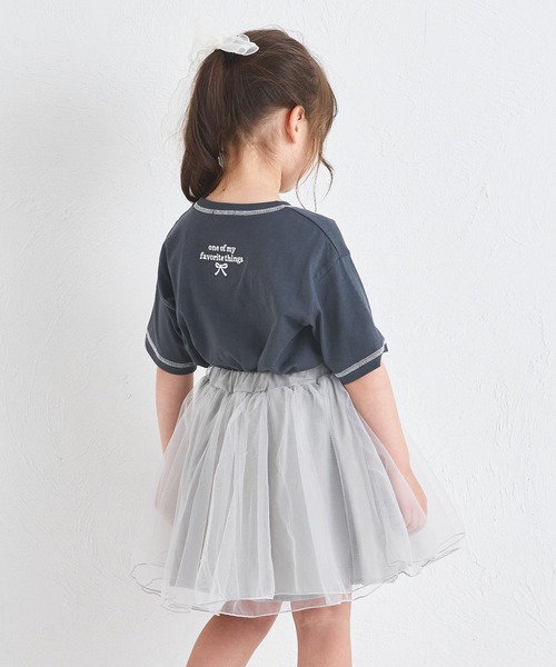 pairmanon(ペアマノン)の「【UVカット】【吸水速乾】【接触冷感】サマーファンクション バック刺繍 配色ステッチ 半袖Tシャツ(Tシャツ/カットソー・キッズ・ホワイト/ブラック/ライトベージュ・100/110/120/130/140/150/90)」の10枚目の写真