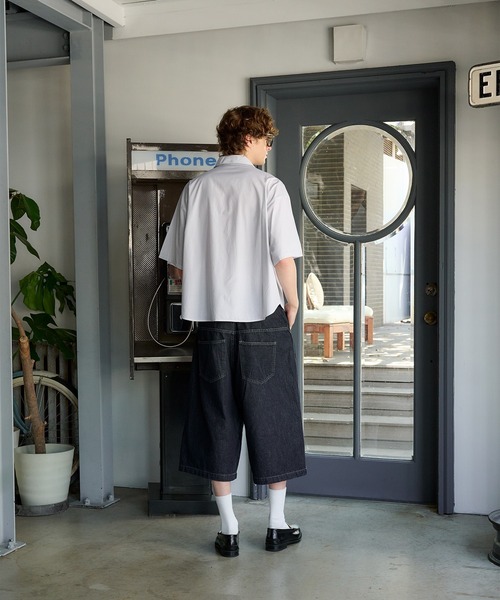 Regen Glanz(レーゲングランツ)の「striped pocket half sleeve shirt/ストライプポケットハーフスリーブシャツ(シャツ/ブラウス・メンズ・ライトホワイト/ベージュ/ネイビー・MEDIUM/LARGE)」の15枚目の写真