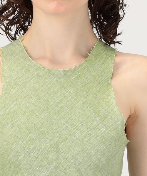 Gabriela Coll Garments(ガブリエラコールガーメンツ)の「GABRIELA COLL GARMENTS No.73 ノースリーブブラウス(シャツ/ブラウス・レディース・グリーン・1)」の6枚目の写真