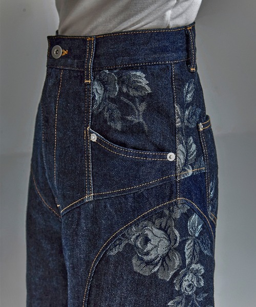 FETICO/フェティコ】《STUDIOUS別注》 ROSE DENIM PANTS（デニム
