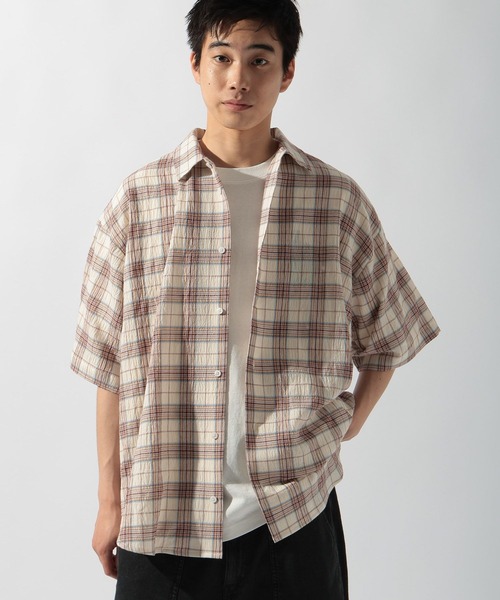 niko and...(ニコアンド)の「楊柳チェックシャツ(シャツ/ブラウス・メンズ・グリーン/アイボリー・MEDIUM/LARGE)」の14枚目の写真