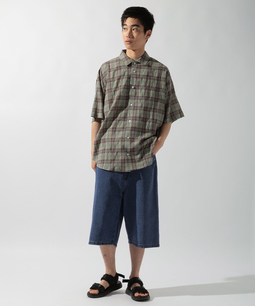 niko and...(ニコアンド)の「楊柳チェックシャツ(シャツ/ブラウス・メンズ・グリーン/アイボリー・MEDIUM/LARGE)」の16枚目の写真
