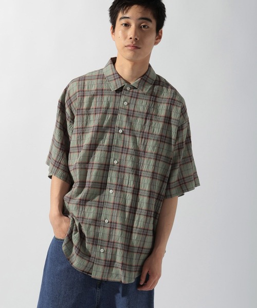niko and...(ニコアンド)の「楊柳チェックシャツ(シャツ/ブラウス・メンズ・グリーン/アイボリー・MEDIUM/LARGE)」の18枚目の写真