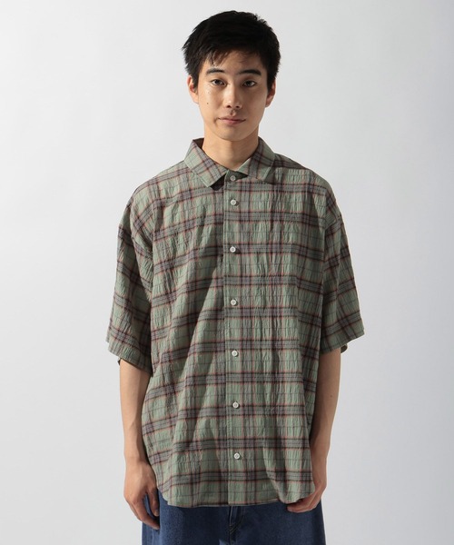 niko and...(ニコアンド)の「楊柳チェックシャツ(シャツ/ブラウス・メンズ・グリーン/アイボリー・MEDIUM/LARGE)」の8枚目の写真