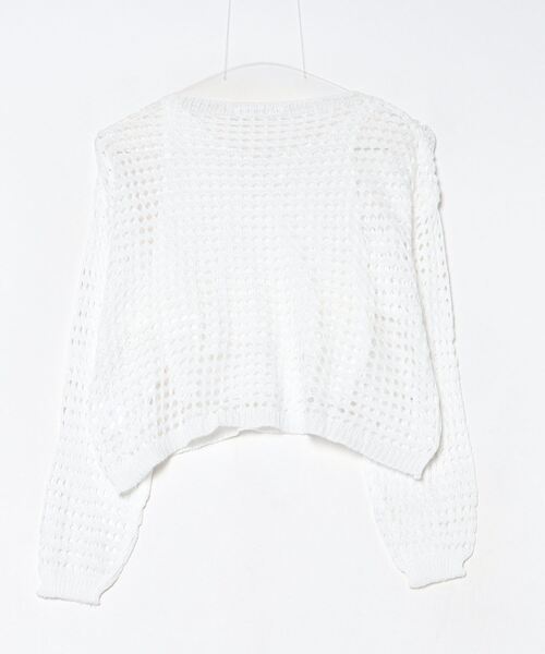 ROOPTOKYO(ループトウキョウ)の「cropped mesh tops/クロップド丈メッシュトップス タンクトップセット 秋物 秋服 2026年秋冬(Tシャツ/カットソー・レディース・アイボリー/ライトベージュ/ブラック/ライトピンク/ライトグレー・FREE)」の7枚目の写真