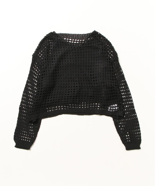 ROOPTOKYO(ループトウキョウ)の「cropped mesh tops/クロップド丈メッシュトップス タンクトップセット 秋物 秋服 2026年秋冬(Tシャツ/カットソー・レディース・アイボリー/ライトベージュ/ブラック/ライトピンク/ライトグレー・FREE)」の16枚目の写真