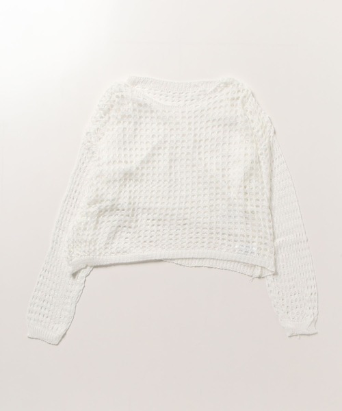 ROOPTOKYO(ループトウキョウ)の「cropped mesh tops/クロップド丈メッシュトップス タンクトップセット 秋物 秋服 2026年秋冬(Tシャツ/カットソー・レディース・アイボリー/ライトベージュ/ブラック/ライトピンク/ライトグレー・FREE)」の6枚目の写真
