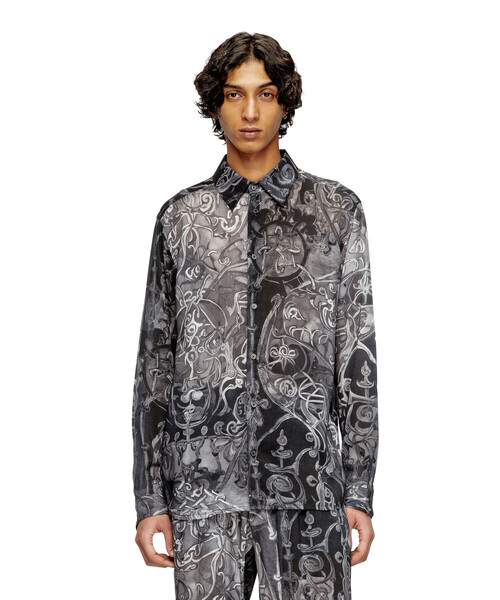 DIESEL BLACK GOLD スリムフィット 長袖シャツ セール】メンズ シャツ（シャツ/ブラウス）｜DIESEL（ディーゼル
