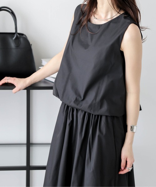 AMELY(エミリー)の「バルーンシルエットセットアップ(セットアップ・レディース・ブラック/ホワイト/ベージュ・フリー)」の18枚目の写真