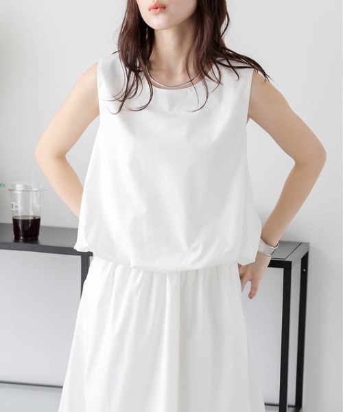 AMELY(エミリー)の「バルーンシルエットセットアップ(セットアップ・レディース・ブラック/ホワイト/ベージュ・フリー)」の7枚目の写真