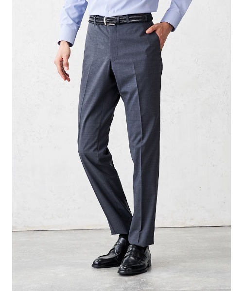 Perfect Suit FActory（パーフェクトスーツファクトリー）の「軽量＆清涼パンツ　トロピカル生地・高通気・洗える　凄脚（すごあし）シリーズ　無地　ライトグレー/グレー/ベージュ/ネイビー/ブラック（スラックス・メンズ・ブラック/グレー/ライトグレー/ベージュ/ネイビー・94/73/76/79/85/88/91/82）」の13枚目の写真