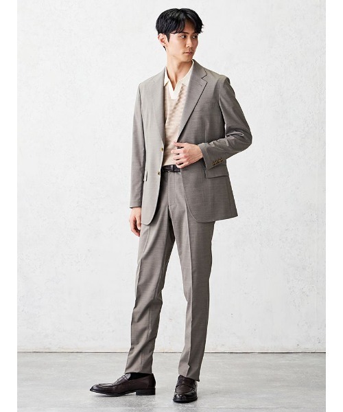 Perfect Suit FActory（パーフェクトスーツファクトリー）の「軽量＆清涼パンツ　トロピカル生地・高通気・洗える　凄脚（すごあし）シリーズ　無地　ライトグレー/グレー/ベージュ/ネイビー/ブラック（スラックス・メンズ・ブラック/グレー/ライトグレー/ベージュ/ネイビー・94/73/76/79/85/88/91/82）」の18枚目の写真
