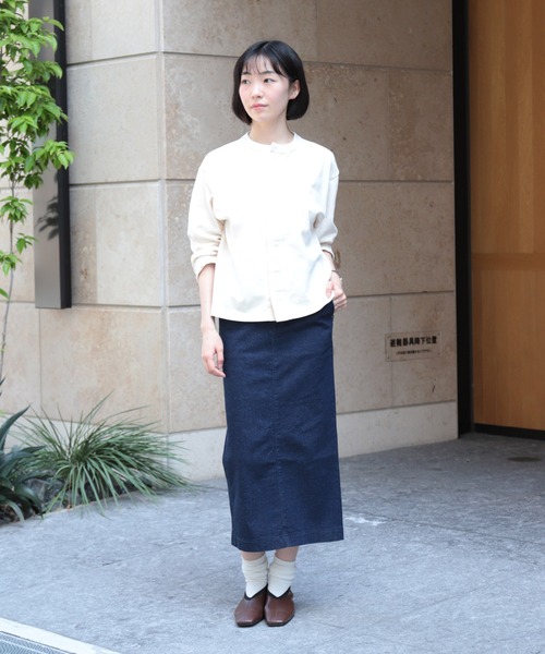 D.M.G.（ドミンゴ）の「[D.M.G / ディーエムジー] 10ozストレッチデニム タイトスカート（デニムスカート・レディース・ワンウォッシュ・S/M）」の22枚目の写真