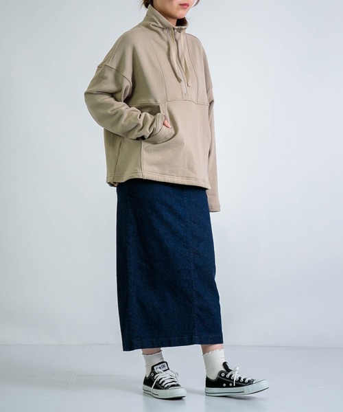 D.M.G.（ドミンゴ）の「[D.M.G / ディーエムジー] 10ozストレッチデニム タイトスカート（デニムスカート・レディース・ワンウォッシュ・S/M）」の9枚目の写真