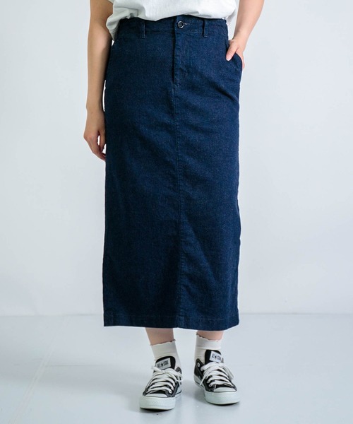 D.M.G.（ドミンゴ）の「[D.M.G / ディーエムジー] 10ozストレッチデニム タイトスカート（デニムスカート・レディース・ワンウォッシュ・S/M）」の6枚目の写真