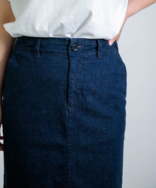 D.M.G.（ドミンゴ）の「[D.M.G / ディーエムジー] 10ozストレッチデニム タイトスカート（デニムスカート・レディース・ワンウォッシュ・S/M）」の14枚目の写真