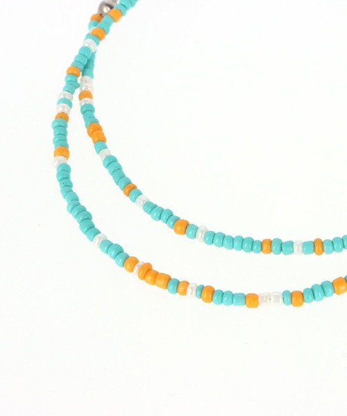 anap mimpi(アナップミンピ)の「カラー ビーズ シングル ネックレス(ネックレス・レディース・ターコイズブルー/マルチ/オレンジ・FREE)」の8枚目の写真
