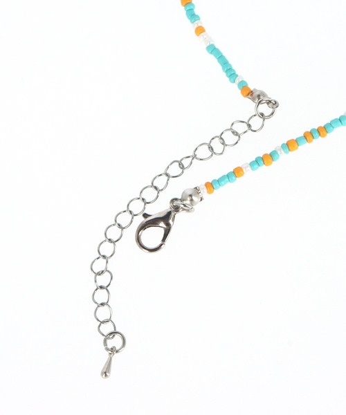 anap mimpi(アナップミンピ)の「カラー ビーズ シングル ネックレス(ネックレス・レディース・ターコイズブルー/マルチ/オレンジ・FREE)」の9枚目の写真