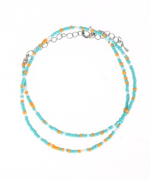 anap mimpi(アナップミンピ)の「カラー ビーズ シングル ネックレス(ネックレス・レディース・ターコイズブルー/マルチ/オレンジ・FREE)」の10枚目の写真