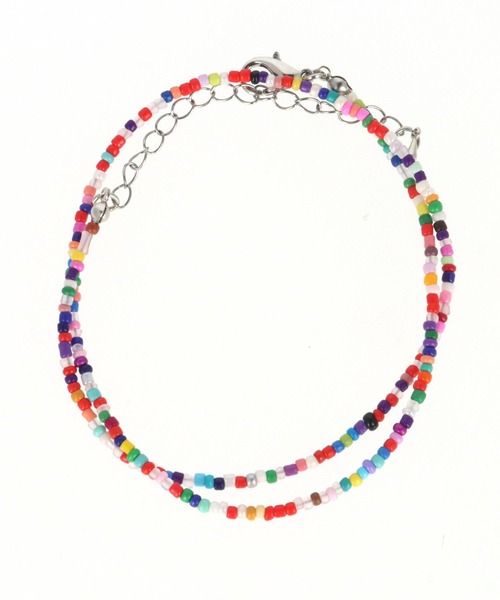 anap mimpi(アナップミンピ)の「カラー ビーズ シングル ネックレス(ネックレス・レディース・ターコイズブルー/マルチ/オレンジ・FREE)」の12枚目の写真