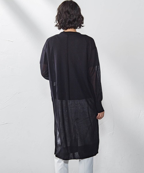 la.f…(ラエフ)の「シアーラメニット≪手洗い可能≫(カーディガン/ボレロ・レディース・キャメル/ライトグレー/ブラック/カーキ・9号)」の7枚目の写真