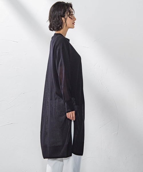 la.f…(ラエフ)の「シアーラメニット≪手洗い可能≫(カーディガン/ボレロ・レディース・キャメル/ライトグレー/ブラック/カーキ・9号)」の8枚目の写真