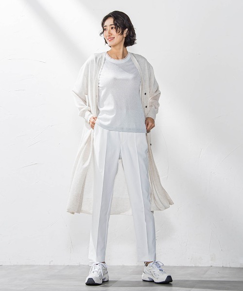 la.f…(ラエフ)の「シアーラメニット≪手洗い可能≫(カーディガン/ボレロ・レディース・キャメル/ライトグレー/ブラック/カーキ・9号)」の14枚目の写真