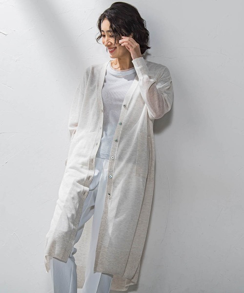 la.f…(ラエフ)の「シアーラメニット≪手洗い可能≫(カーディガン/ボレロ・レディース・キャメル/ライトグレー/ブラック/カーキ・9号)」の20枚目の写真