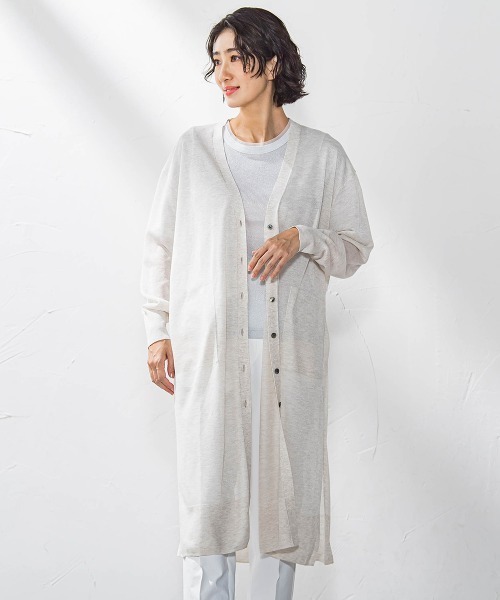 la.f…(ラエフ)の「シアーラメニット≪手洗い可能≫(カーディガン/ボレロ・レディース・キャメル/ライトグレー/ブラック/カーキ・9号)」の15枚目の写真
