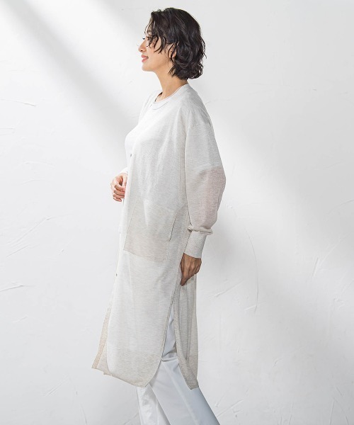 la.f…(ラエフ)の「シアーラメニット≪手洗い可能≫(カーディガン/ボレロ・レディース・キャメル/ライトグレー/ブラック/カーキ・9号)」の17枚目の写真