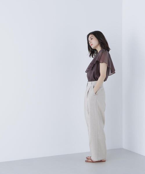 アシメフリルシアーブラウス ◇アシメフリルシアーブラウス（シャツ/ブラウス）｜NATURAL
