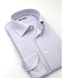 HARUYAMA（ハルヤマ）の「【完全ノーアイロン】シャドウストライプ アイシャツ ワイシャツ ストレッチ 速乾 長袖 セミワイド ビジネス 就活 新生活 WEB限定（ビジネスシャツ）」