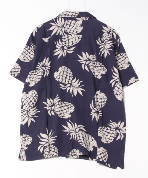 HOUSTON(ヒューストン)の「HOUSTON アロハシャツ(PINEAPPLE)(シャツ/ブラウス・メンズ・ブラック/チャコールグレー/ネイビー/ゴールド・MEDIUM/X-LARGE/XX-LARGE/LARGE)」の10枚目の写真