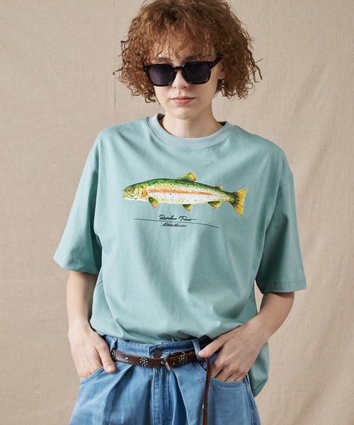 フィッシュ プリント Tシャツ（Tシャツ/カットソー）｜Eddie Bauer