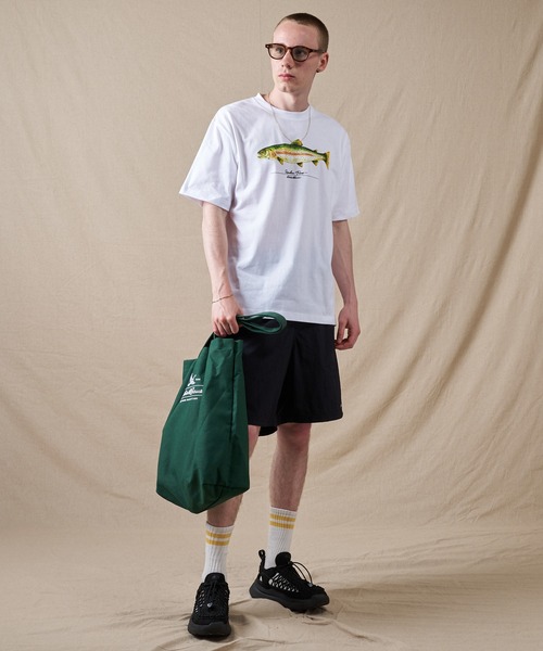 Eddie Bauer(エディーバウアー)の「フィッシュ プリント Tシャツ(Tシャツ/カットソー・メンズ・ミント/ホワイト/グレー・L/M/XL/S/XXL)」の13枚目の写真